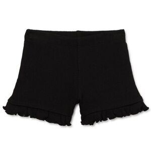 Black Garanimals Ruffle Hem Shorts